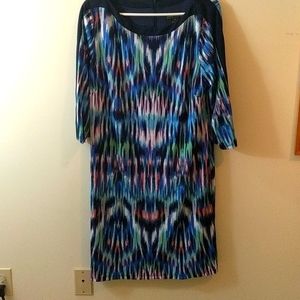 Jessica Howard Multicolor Dress With Back Zip